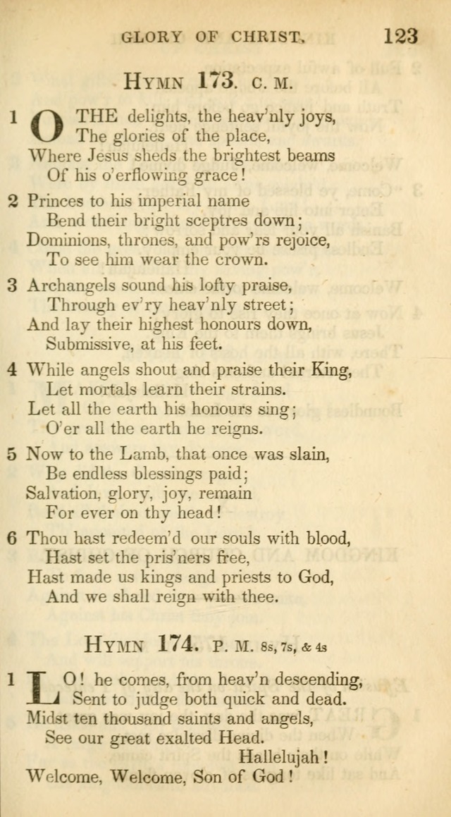 A Collection of Hymns and a Liturgy: for the use of Evangelical Lutheran Churches, to which are added prayers for families and individuals (New and Enl. Stereotype Ed.) page 123