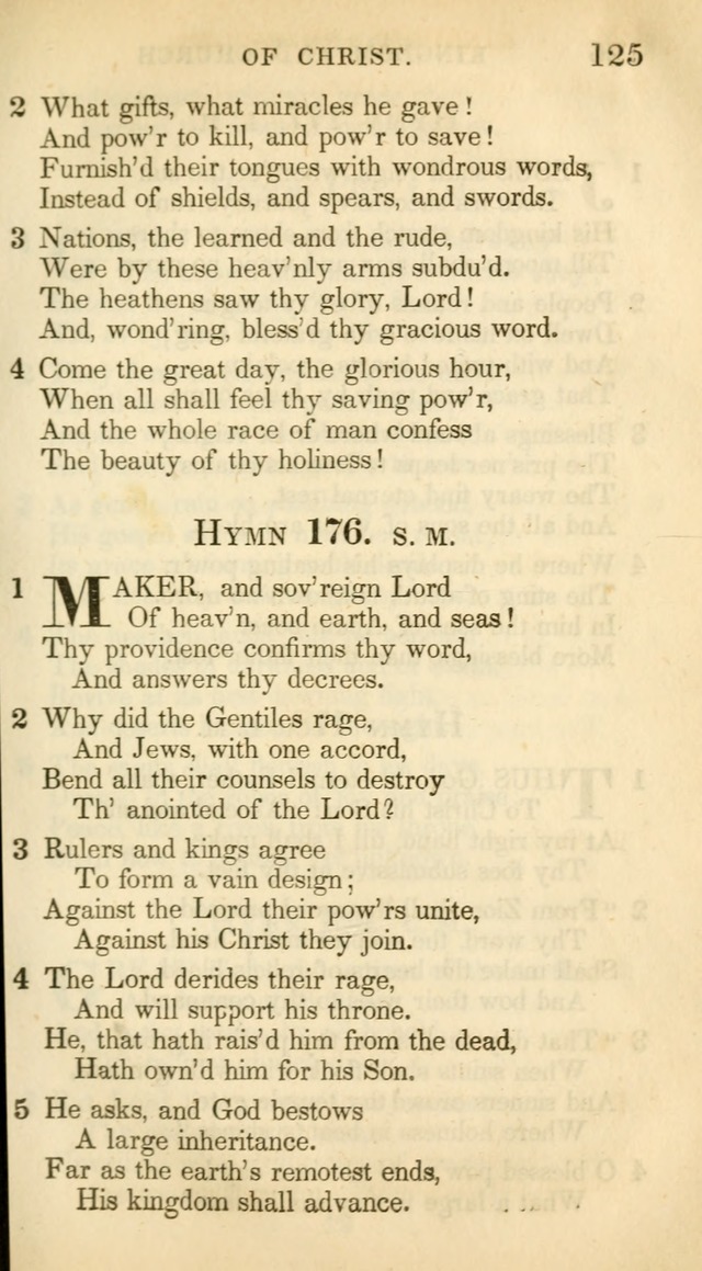 A Collection of Hymns and a Liturgy: for the use of Evangelical Lutheran Churches, to which are added prayers for families and individuals (New and Enl. Stereotype Ed.) page 125