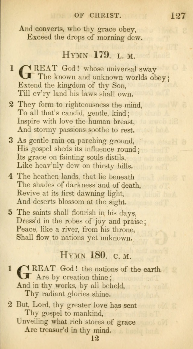 A Collection of Hymns and a Liturgy: for the use of Evangelical Lutheran Churches, to which are added prayers for families and individuals (New and Enl. Stereotype Ed.) page 127