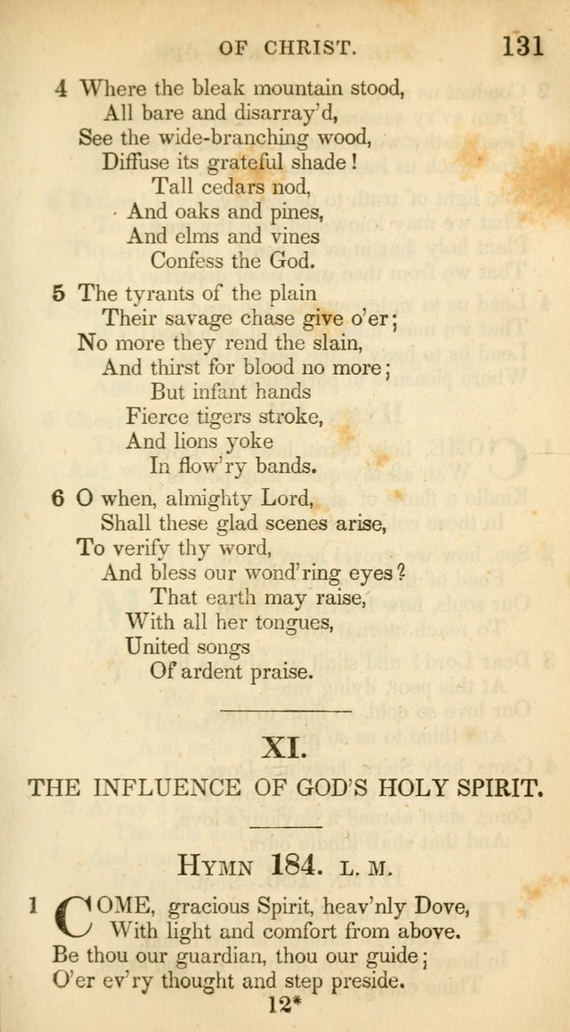 A Collection of Hymns and a Liturgy: for the use of Evangelical Lutheran Churches, to which are added prayers for families and individuals (New and Enl. Stereotype Ed.) page 131