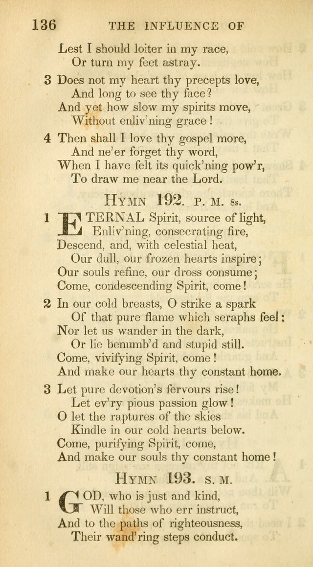 A Collection of Hymns and a Liturgy: for the use of Evangelical Lutheran Churches, to which are added prayers for families and individuals (New and Enl. Stereotype Ed.) page 136