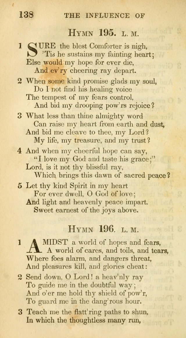 A Collection of Hymns and a Liturgy: for the use of Evangelical Lutheran Churches, to which are added prayers for families and individuals (New and Enl. Stereotype Ed.) page 138