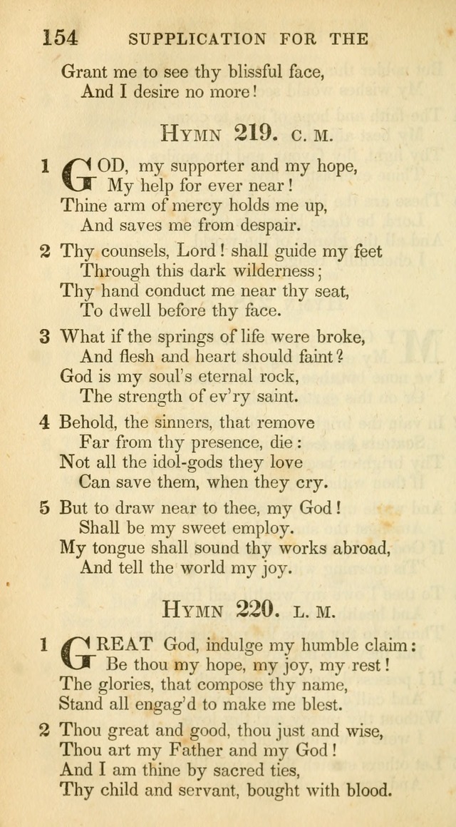 A Collection of Hymns and a Liturgy: for the use of Evangelical Lutheran Churches, to which are added prayers for families and individuals (New and Enl. Stereotype Ed.) page 154