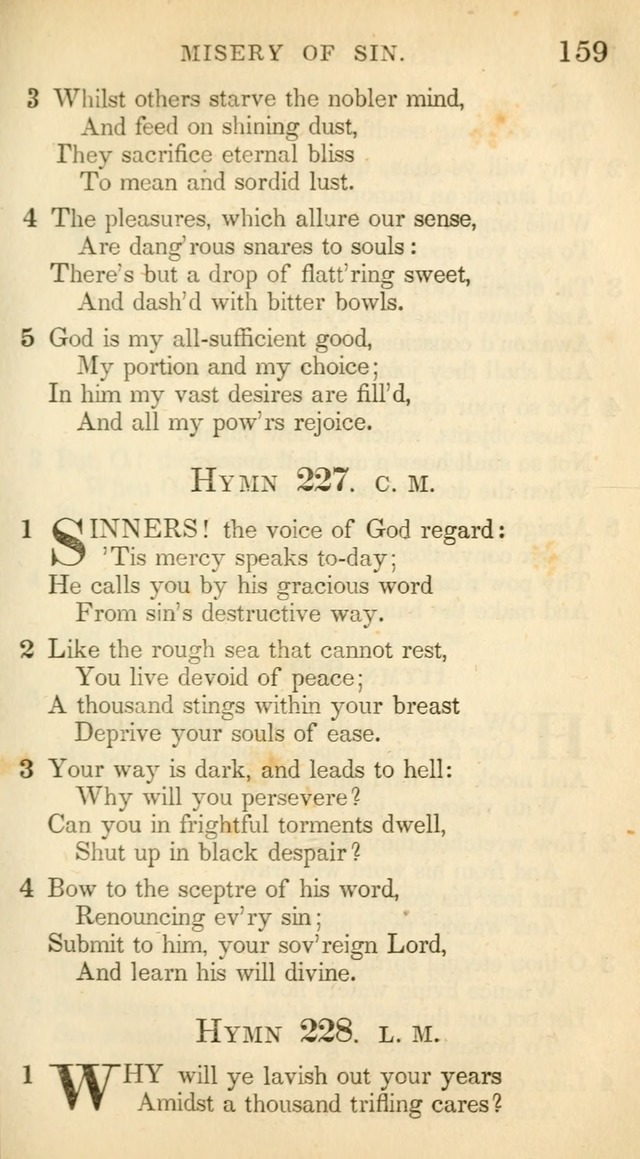 A Collection of Hymns and a Liturgy: for the use of Evangelical Lutheran Churches, to which are added prayers for families and individuals (New and Enl. Stereotype Ed.) page 159