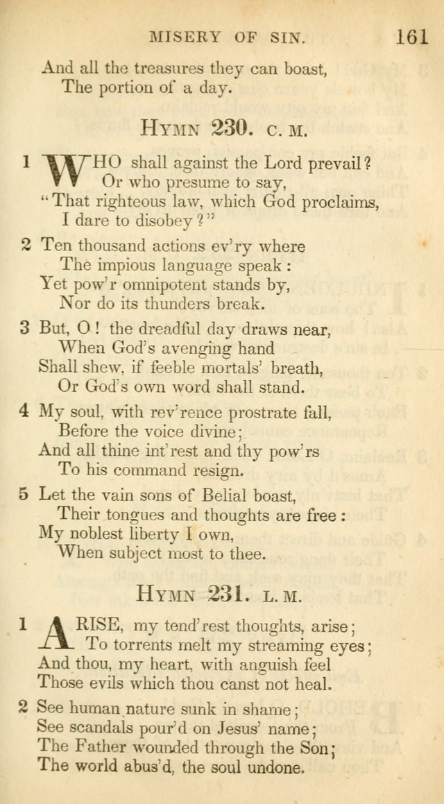 A Collection of Hymns and a Liturgy: for the use of Evangelical Lutheran Churches, to which are added prayers for families and individuals (New and Enl. Stereotype Ed.) page 161