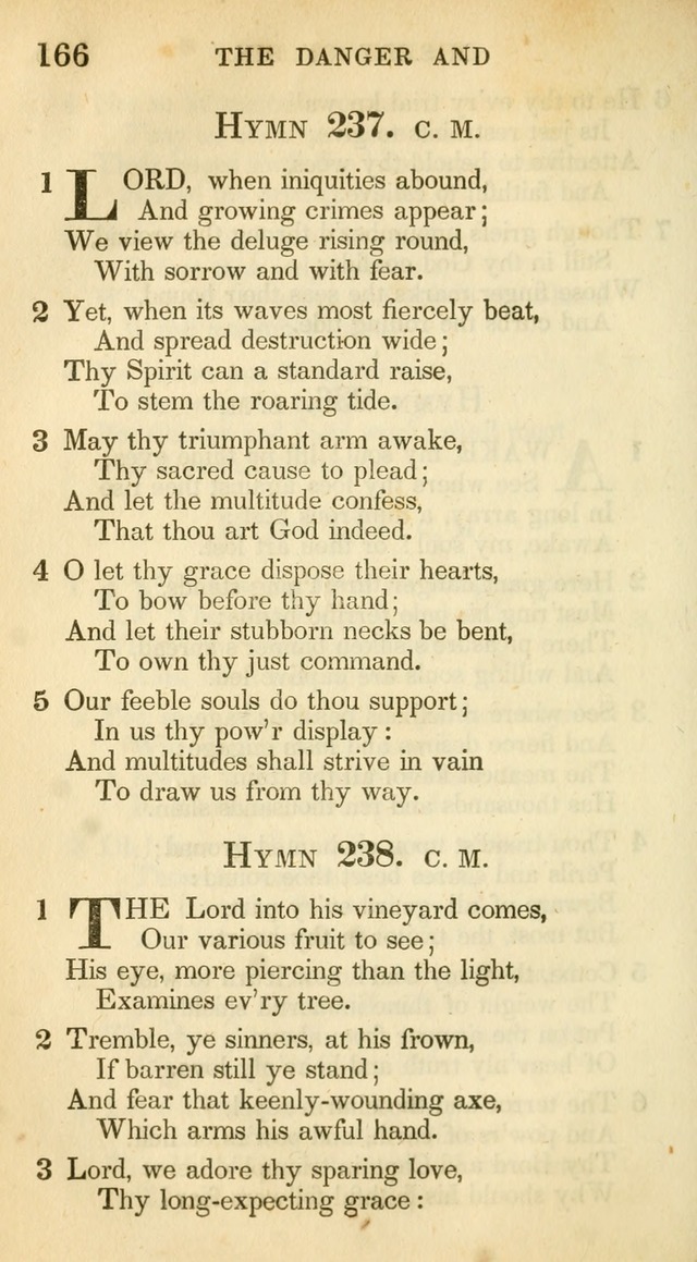 A Collection of Hymns and a Liturgy: for the use of Evangelical Lutheran Churches, to which are added prayers for families and individuals (New and Enl. Stereotype Ed.) page 166