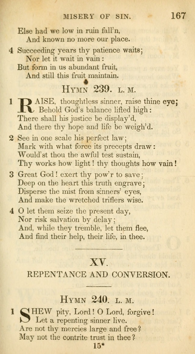 A Collection of Hymns and a Liturgy: for the use of Evangelical Lutheran Churches, to which are added prayers for families and individuals (New and Enl. Stereotype Ed.) page 167