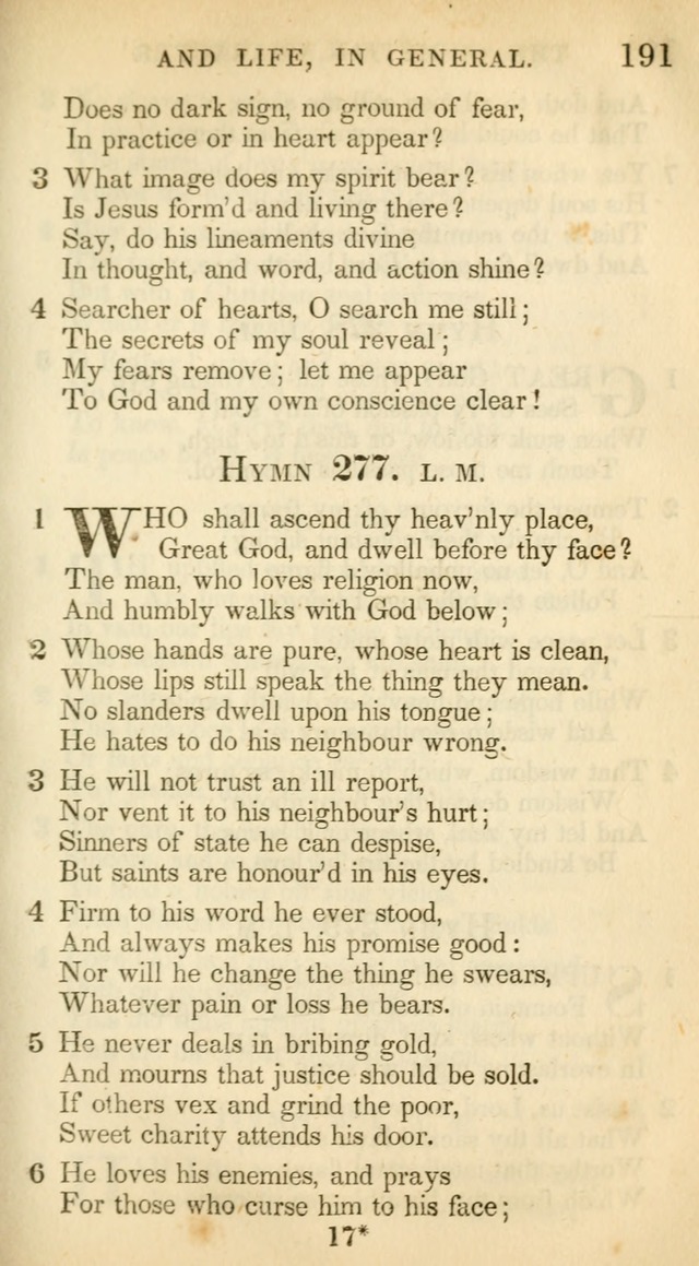 A Collection of Hymns and a Liturgy: for the use of Evangelical Lutheran Churches, to which are added prayers for families and individuals (New and Enl. Stereotype Ed.) page 191