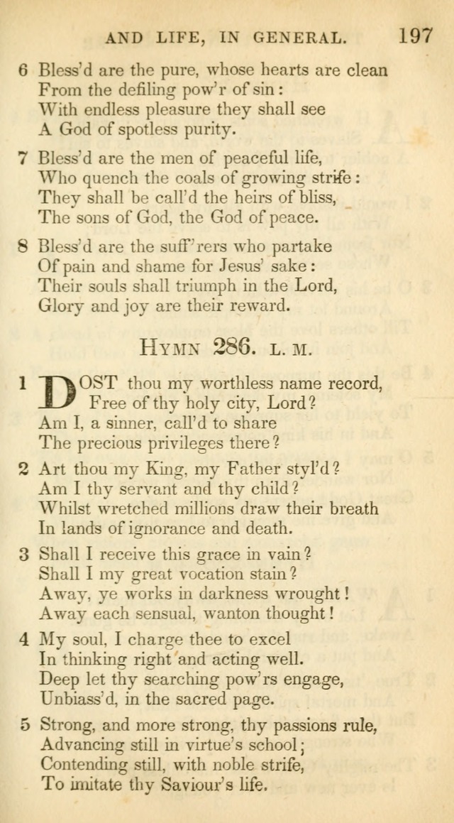 A Collection of Hymns and a Liturgy: for the use of Evangelical Lutheran Churches, to which are added prayers for families and individuals (New and Enl. Stereotype Ed.) page 197