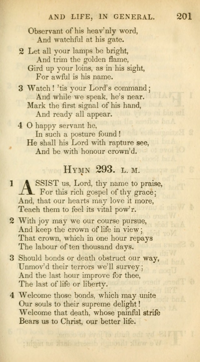 A Collection of Hymns and a Liturgy: for the use of Evangelical Lutheran Churches, to which are added prayers for families and individuals (New and Enl. Stereotype Ed.) page 201