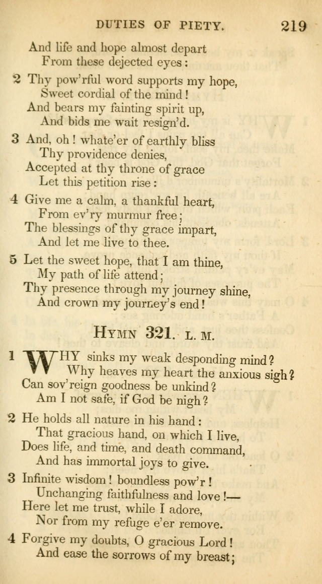 A Collection of Hymns and a Liturgy: for the use of Evangelical Lutheran Churches, to which are added prayers for families and individuals (New and Enl. Stereotype Ed.) page 219