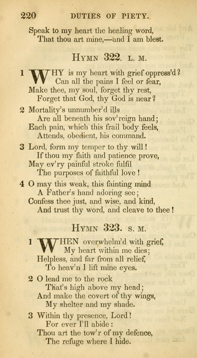 A Collection of Hymns and a Liturgy: for the use of Evangelical Lutheran Churches, to which are added prayers for families and individuals (New and Enl. Stereotype Ed.) page 220