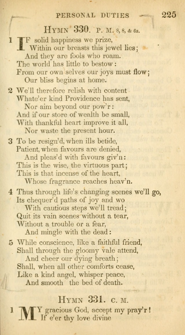 A Collection of Hymns and a Liturgy: for the use of Evangelical Lutheran Churches, to which are added prayers for families and individuals (New and Enl. Stereotype Ed.) page 225