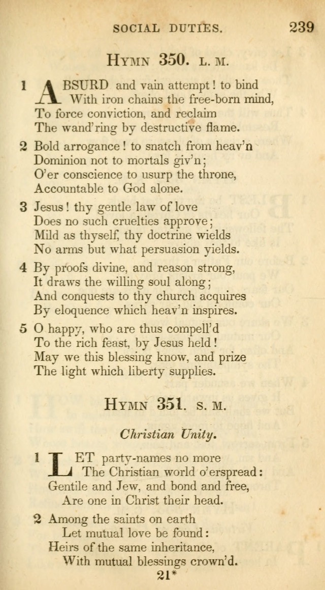 A Collection of Hymns and a Liturgy: for the use of Evangelical Lutheran Churches, to which are added prayers for families and individuals (New and Enl. Stereotype Ed.) page 239