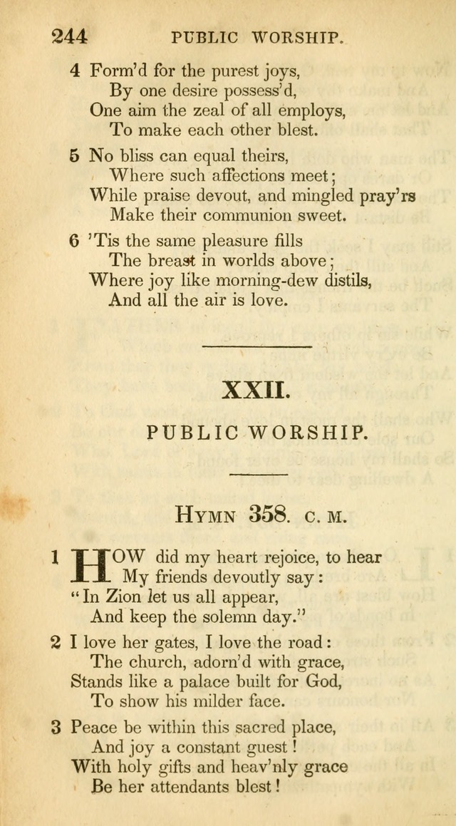 A Collection of Hymns and a Liturgy: for the use of Evangelical Lutheran Churches, to which are added prayers for families and individuals (New and Enl. Stereotype Ed.) page 244