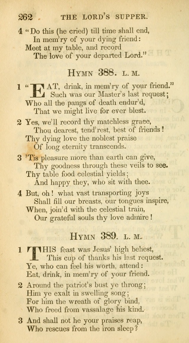 A Collection of Hymns and a Liturgy: for the use of Evangelical Lutheran Churches, to which are added prayers for families and individuals (New and Enl. Stereotype Ed.) page 262