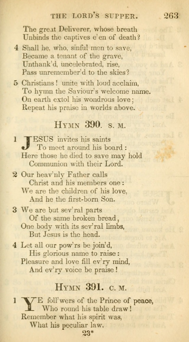 A Collection of Hymns and a Liturgy: for the use of Evangelical Lutheran Churches, to which are added prayers for families and individuals (New and Enl. Stereotype Ed.) page 263