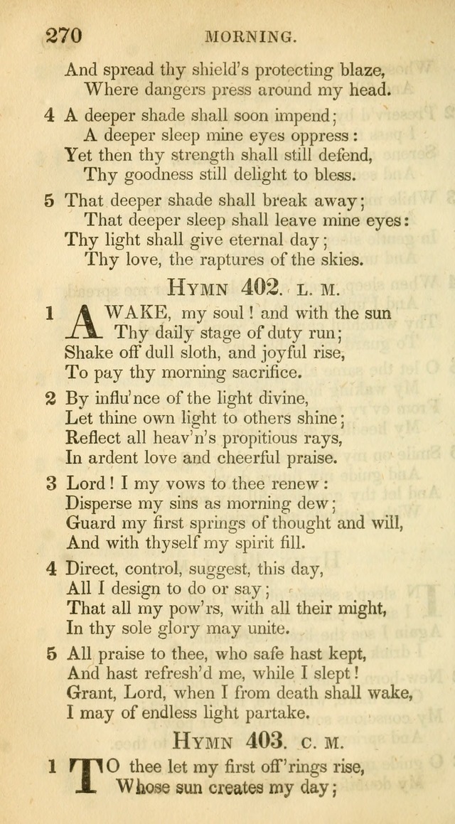 A Collection of Hymns and a Liturgy: for the use of Evangelical Lutheran Churches, to which are added prayers for families and individuals (New and Enl. Stereotype Ed.) page 270