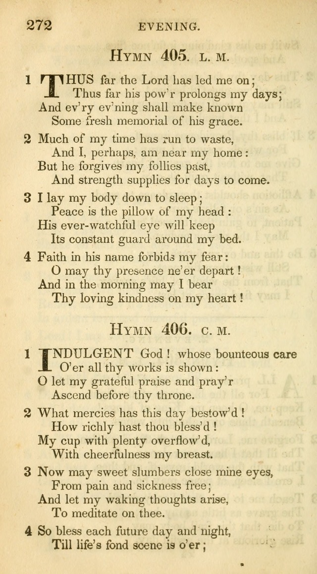 A Collection of Hymns and a Liturgy: for the use of Evangelical Lutheran Churches, to which are added prayers for families and individuals (New and Enl. Stereotype Ed.) page 272