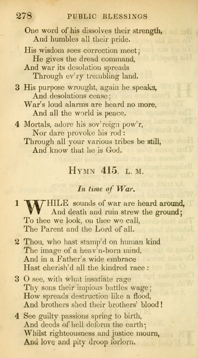 A Collection of Hymns and a Liturgy: for the use of Evangelical Lutheran Churches, to which are added prayers for families and individuals (New and Enl. Stereotype Ed.) page 278