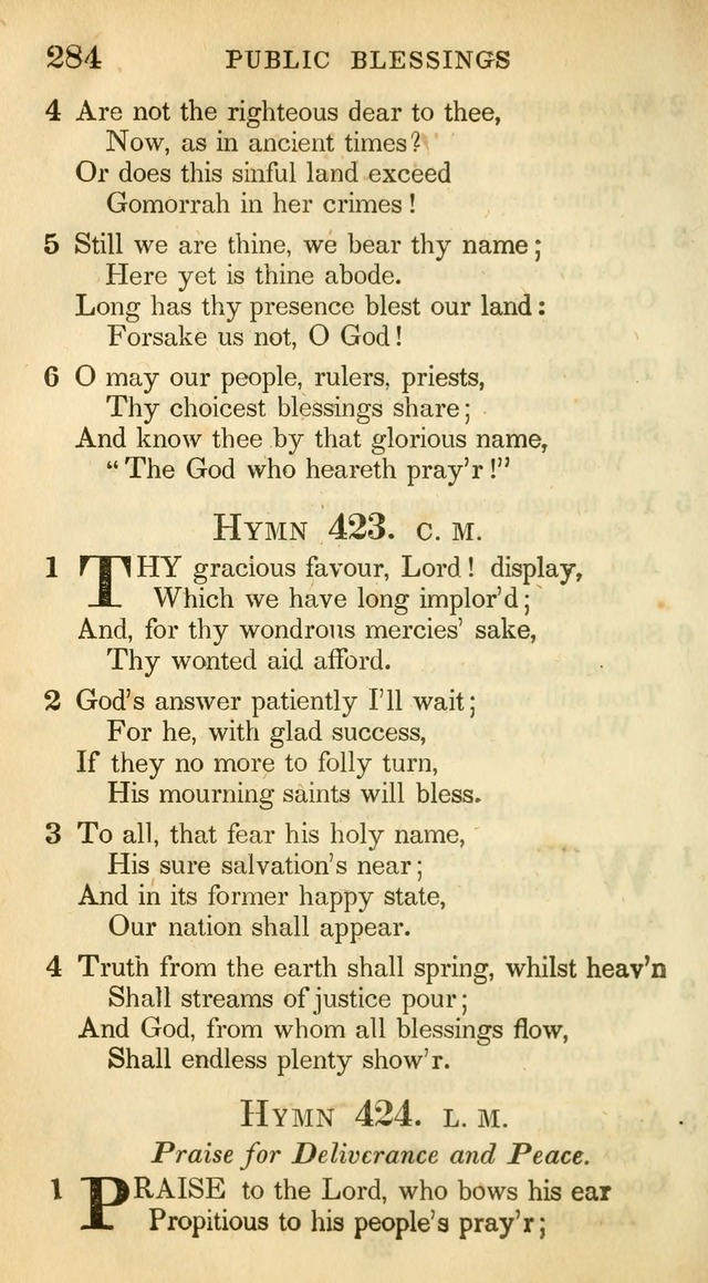 A Collection of Hymns and a Liturgy: for the use of Evangelical Lutheran Churches, to which are added prayers for families and individuals (New and Enl. Stereotype Ed.) page 284