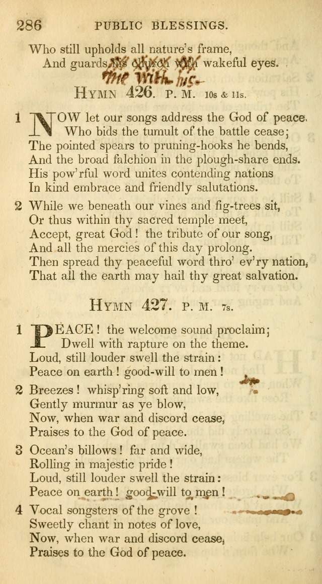 A Collection of Hymns and a Liturgy: for the use of Evangelical Lutheran Churches, to which are added prayers for families and individuals (New and Enl. Stereotype Ed.) page 286