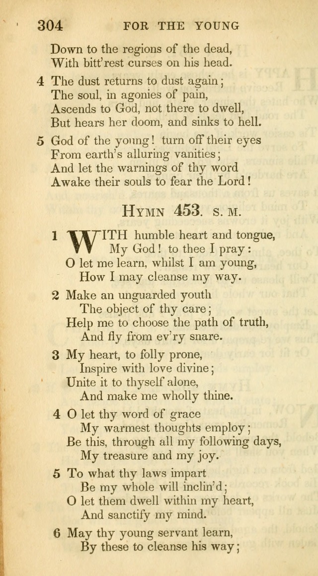 A Collection of Hymns and a Liturgy: for the use of Evangelical Lutheran Churches, to which are added prayers for families and individuals (New and Enl. Stereotype Ed.) page 304