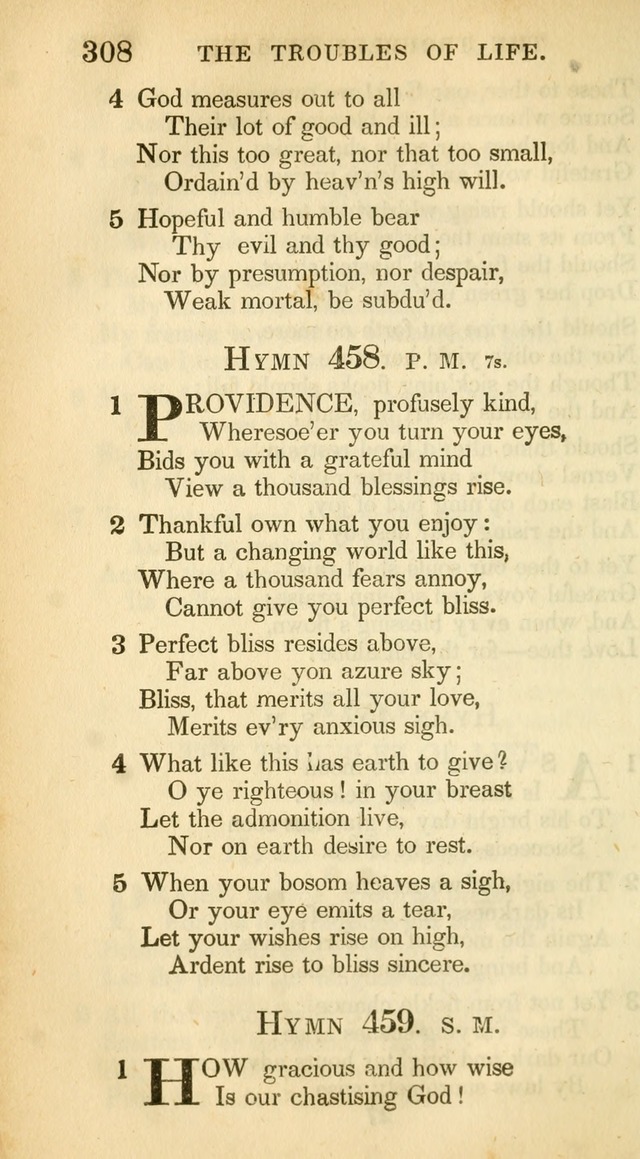 A Collection of Hymns and a Liturgy: for the use of Evangelical Lutheran Churches, to which are added prayers for families and individuals (New and Enl. Stereotype Ed.) page 308