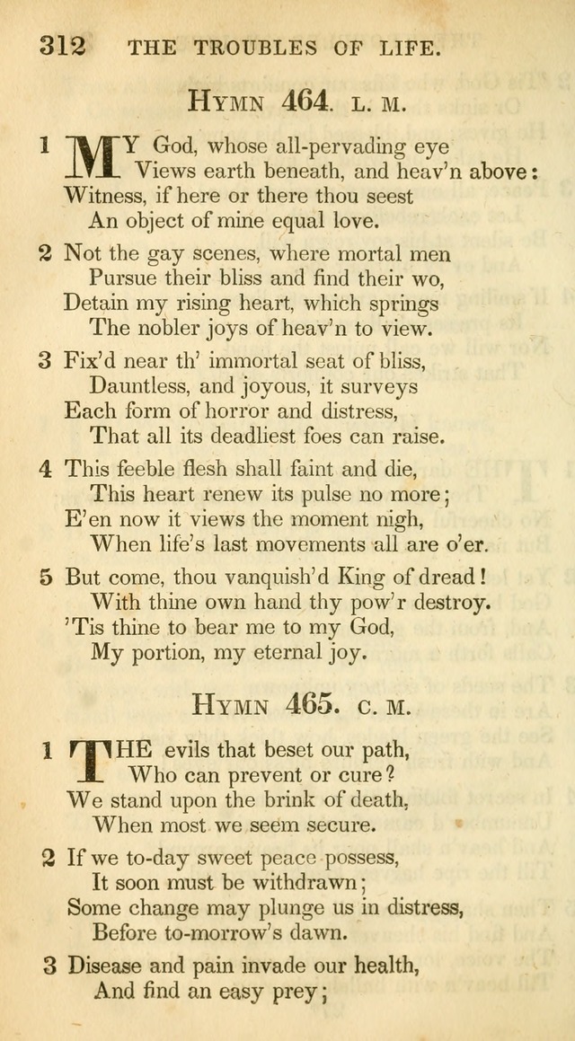 A Collection of Hymns and a Liturgy: for the use of Evangelical Lutheran Churches, to which are added prayers for families and individuals (New and Enl. Stereotype Ed.) page 312