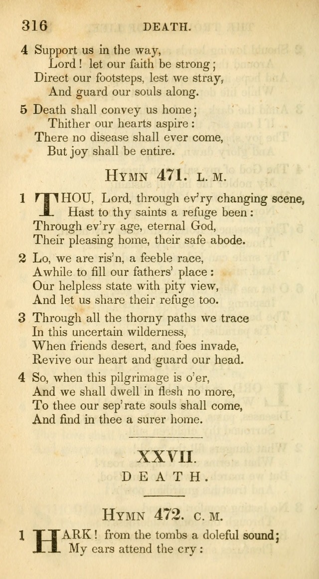 A Collection of Hymns and a Liturgy: for the use of Evangelical Lutheran Churches, to which are added prayers for families and individuals (New and Enl. Stereotype Ed.) page 316