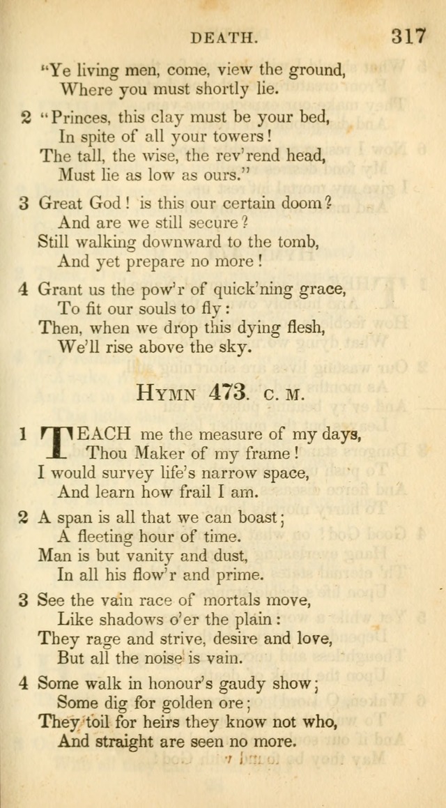 A Collection of Hymns and a Liturgy: for the use of Evangelical Lutheran Churches, to which are added prayers for families and individuals (New and Enl. Stereotype Ed.) page 317