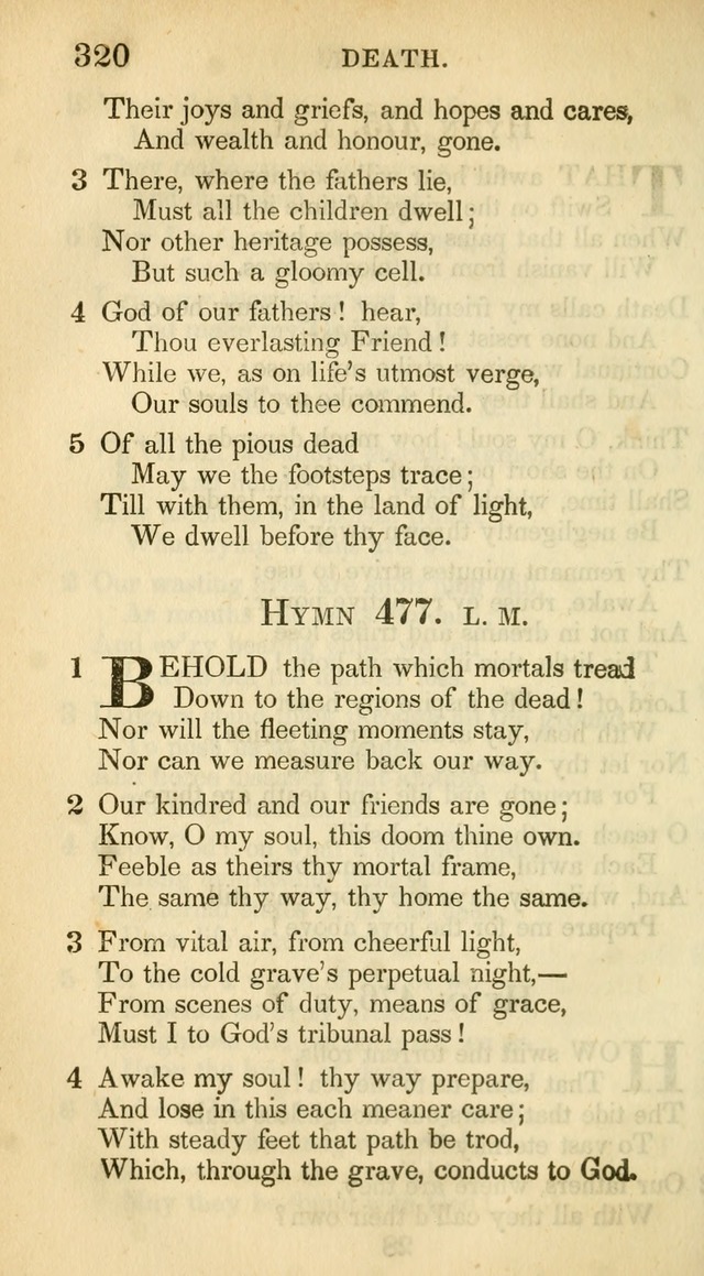 A Collection of Hymns and a Liturgy: for the use of Evangelical Lutheran Churches, to which are added prayers for families and individuals (New and Enl. Stereotype Ed.) page 320