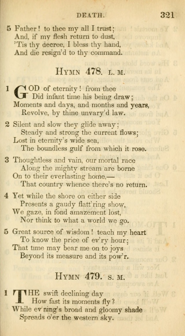 A Collection of Hymns and a Liturgy: for the use of Evangelical Lutheran Churches, to which are added prayers for families and individuals (New and Enl. Stereotype Ed.) page 321