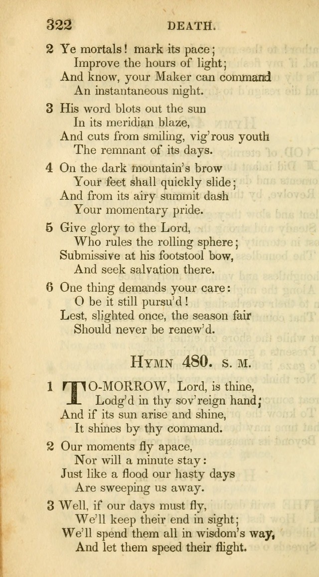 A Collection of Hymns and a Liturgy: for the use of Evangelical Lutheran Churches, to which are added prayers for families and individuals (New and Enl. Stereotype Ed.) page 322