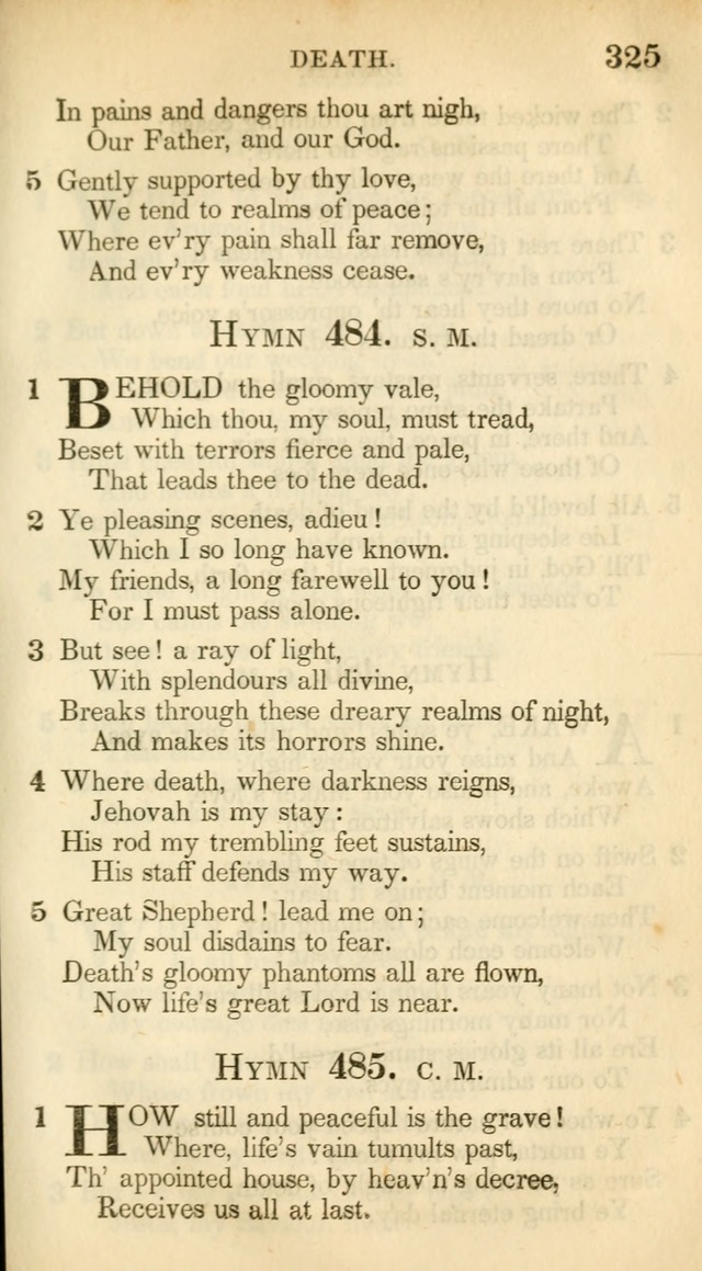 A Collection of Hymns and a Liturgy: for the use of Evangelical Lutheran Churches, to which are added prayers for families and individuals (New and Enl. Stereotype Ed.) page 325