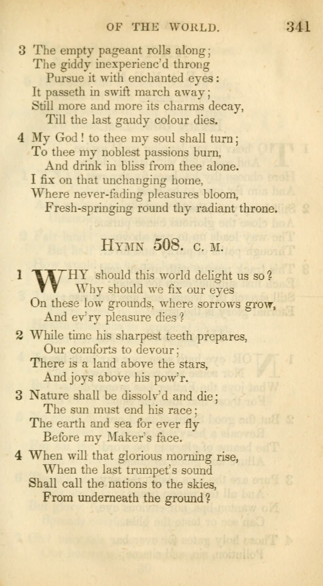 A Collection of Hymns and a Liturgy: for the use of Evangelical Lutheran Churches, to which are added prayers for families and individuals (New and Enl. Stereotype Ed.) page 341