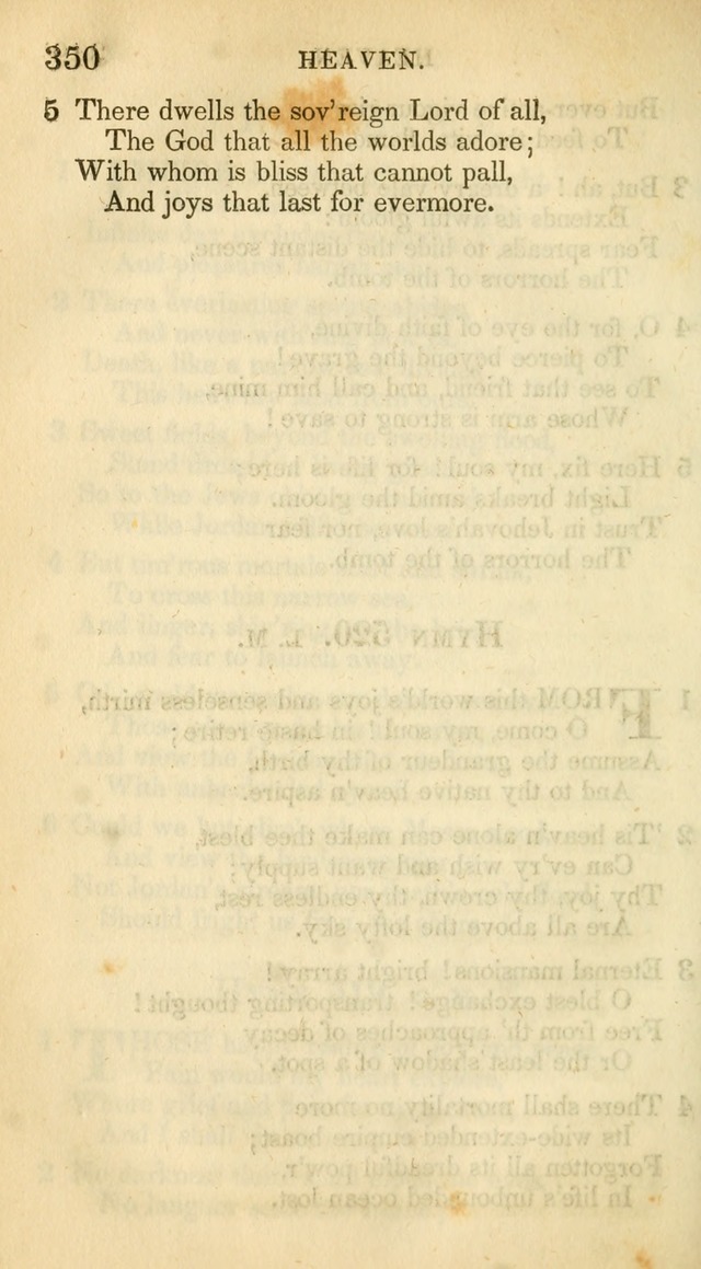 A Collection of Hymns and a Liturgy: for the use of Evangelical Lutheran Churches, to which are added prayers for families and individuals (New and Enl. Stereotype Ed.) page 350