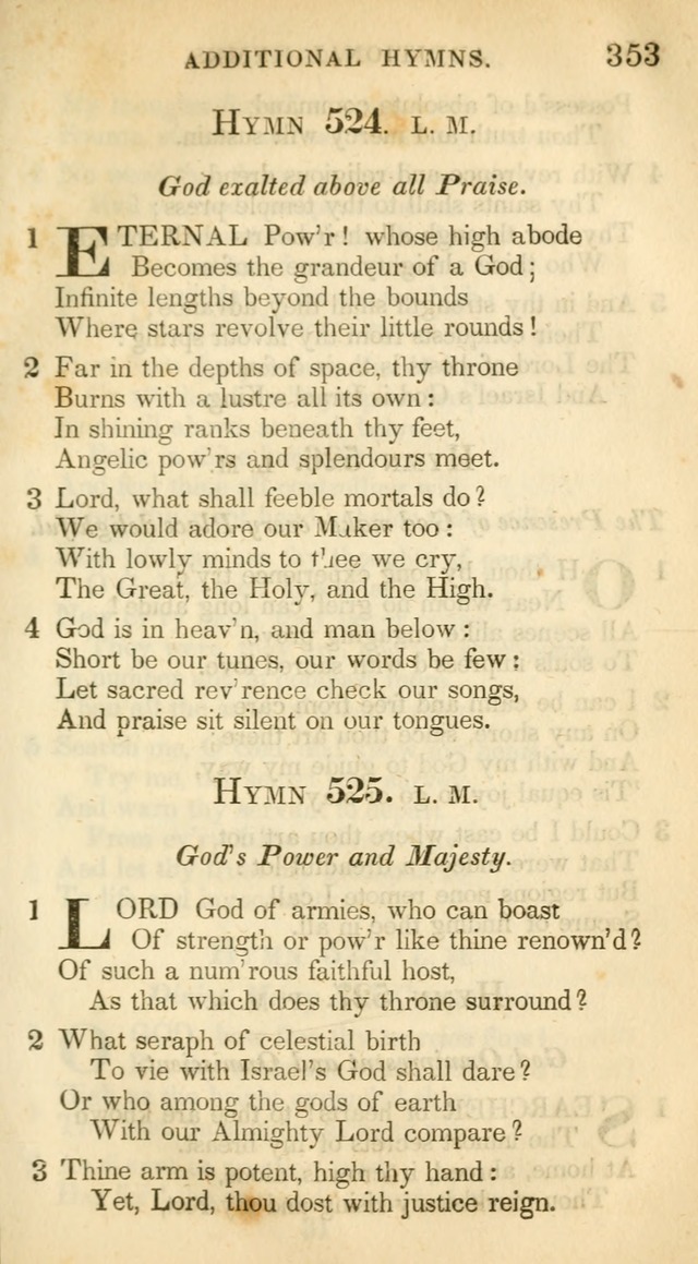 A Collection of Hymns and a Liturgy: for the use of Evangelical Lutheran Churches, to which are added prayers for families and individuals (New and Enl. Stereotype Ed.) page 353