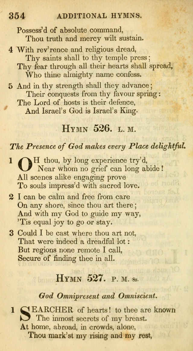 A Collection of Hymns and a Liturgy: for the use of Evangelical Lutheran Churches, to which are added prayers for families and individuals (New and Enl. Stereotype Ed.) page 354