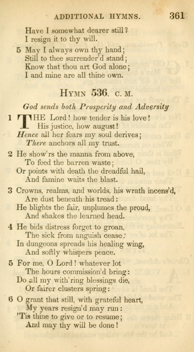 A Collection of Hymns and a Liturgy: for the use of Evangelical Lutheran Churches, to which are added prayers for families and individuals (New and Enl. Stereotype Ed.) page 361