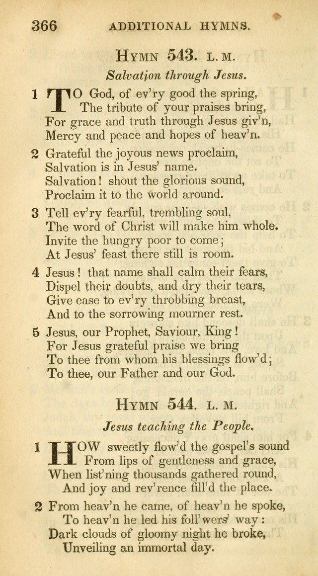 A Collection of Hymns and a Liturgy: for the use of Evangelical Lutheran Churches, to which are added prayers for families and individuals (New and Enl. Stereotype Ed.) page 366