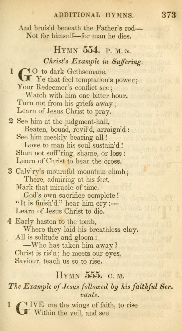 A Collection of Hymns and a Liturgy: for the use of Evangelical Lutheran Churches, to which are added prayers for families and individuals (New and Enl. Stereotype Ed.) page 373