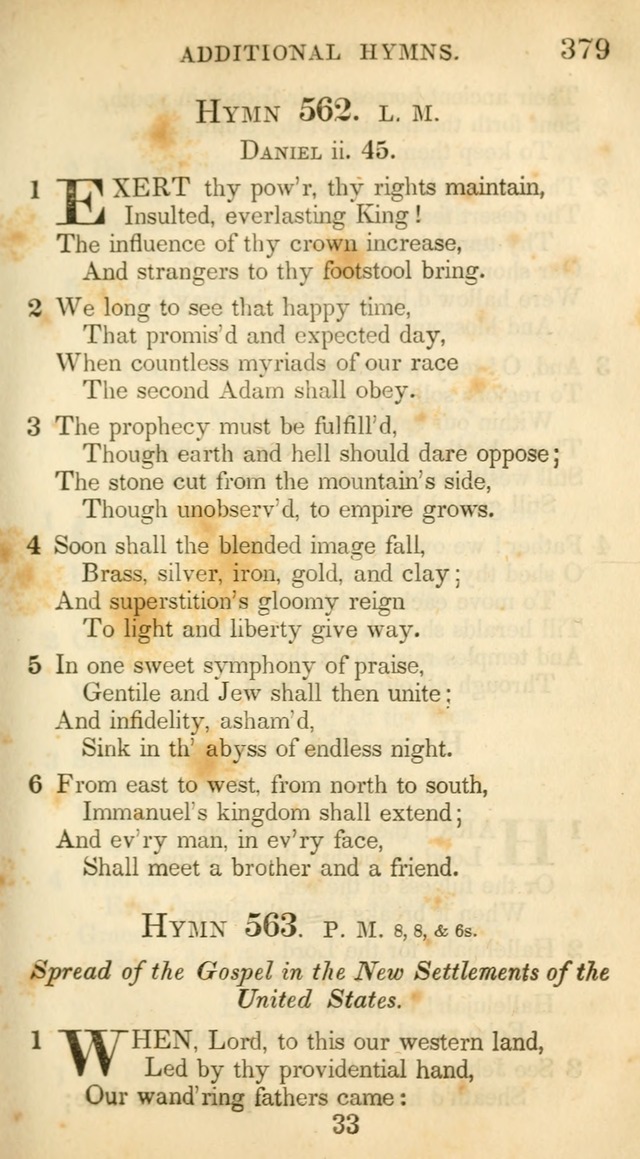 A Collection of Hymns and a Liturgy: for the use of Evangelical Lutheran Churches, to which are added prayers for families and individuals (New and Enl. Stereotype Ed.) page 379