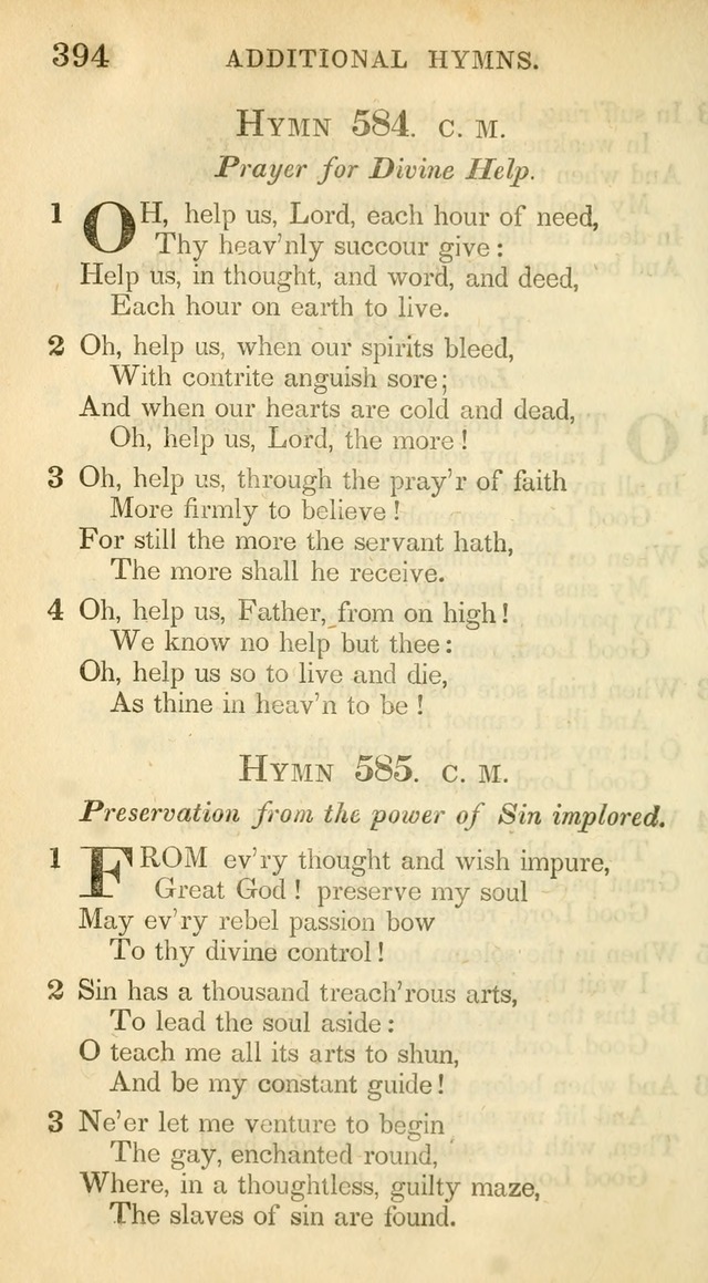 A Collection of Hymns and a Liturgy: for the use of Evangelical Lutheran Churches, to which are added prayers for families and individuals (New and Enl. Stereotype Ed.) page 394