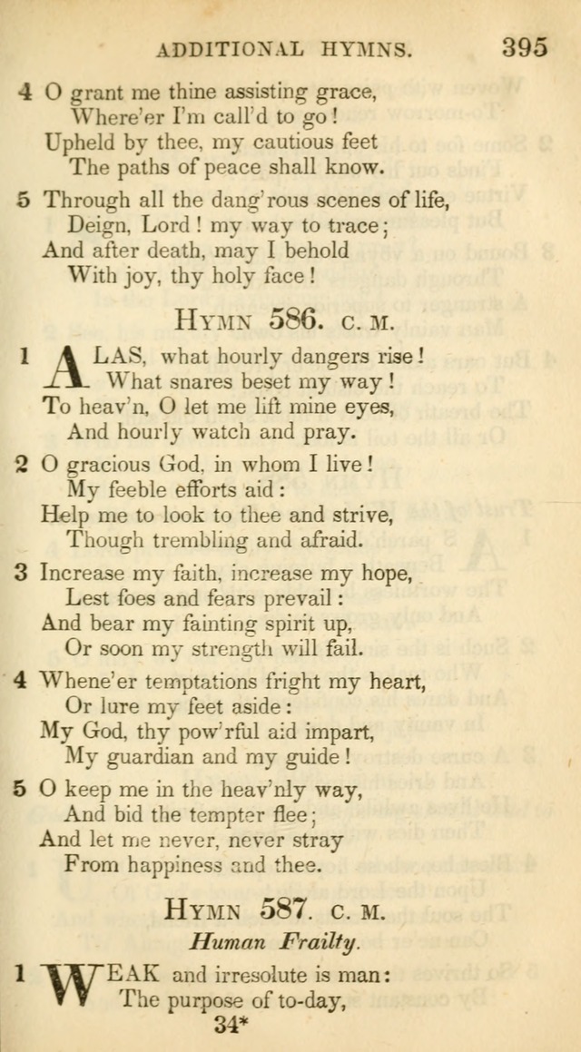 A Collection of Hymns and a Liturgy: for the use of Evangelical Lutheran Churches, to which are added prayers for families and individuals (New and Enl. Stereotype Ed.) page 395