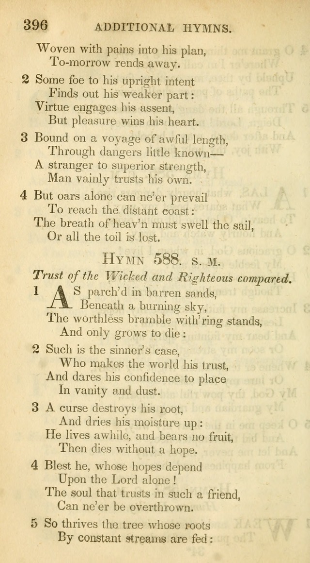 A Collection of Hymns and a Liturgy: for the use of Evangelical Lutheran Churches, to which are added prayers for families and individuals (New and Enl. Stereotype Ed.) page 396