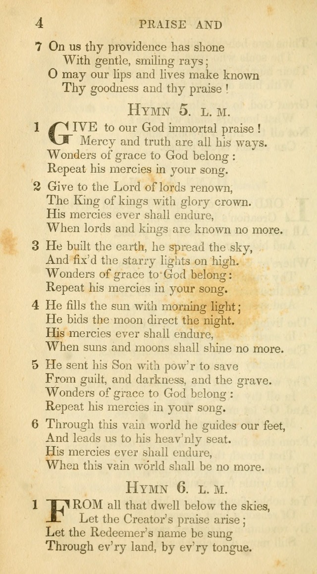 A Collection of Hymns and a Liturgy: for the use of Evangelical Lutheran Churches, to which are added prayers for families and individuals (New and Enl. Stereotype Ed.) page 4