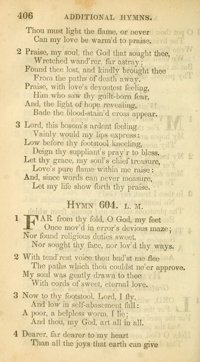 A Collection of Hymns and a Liturgy: for the use of Evangelical Lutheran Churches, to which are added prayers for families and individuals (New and Enl. Stereotype Ed.) page 406