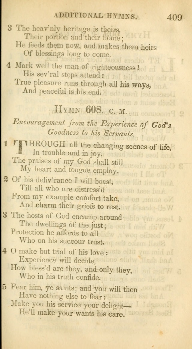 A Collection of Hymns and a Liturgy: for the use of Evangelical Lutheran Churches, to which are added prayers for families and individuals (New and Enl. Stereotype Ed.) page 409