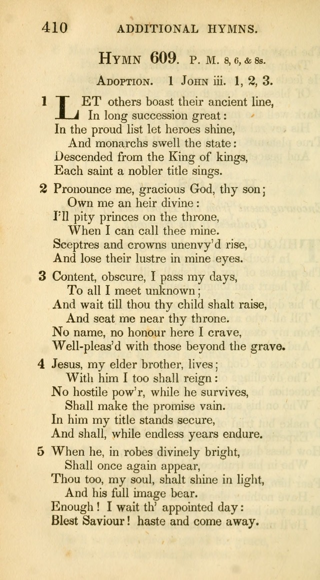 A Collection of Hymns and a Liturgy: for the use of Evangelical Lutheran Churches, to which are added prayers for families and individuals (New and Enl. Stereotype Ed.) page 410